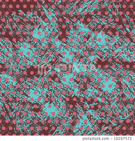 Hand drawn polka dot seamless pattern - Stock Illustration [18287572 ...