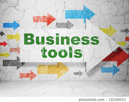 Business concept: arrow with Business Tools on 18288032