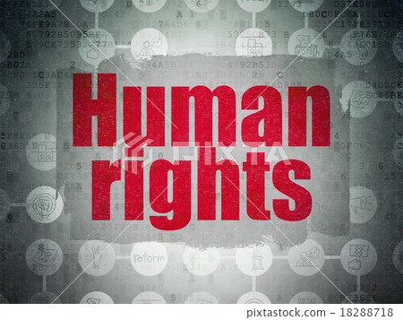 Politics concept: Human Rights on Digital Paper Politics concept: Human Rights on Digital Paper 18288718