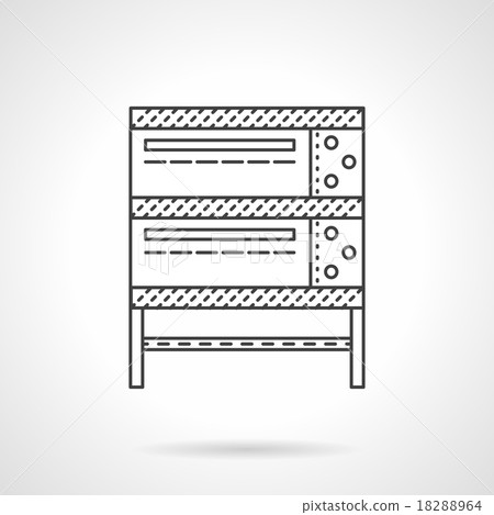 Industrial oven thin line vector icon - Stock Illustration [18288964 ...