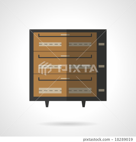 Bakery stove flat color vector icon Bakery stove flat color vector icon 18289019