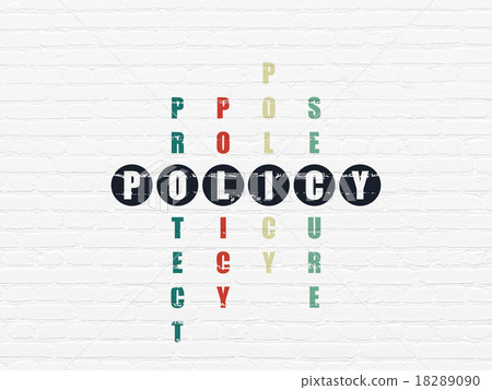 Insurance concept: Policy in Crossword Puzzle Insurance concept: Policy in Crossword Puzzle 18289090