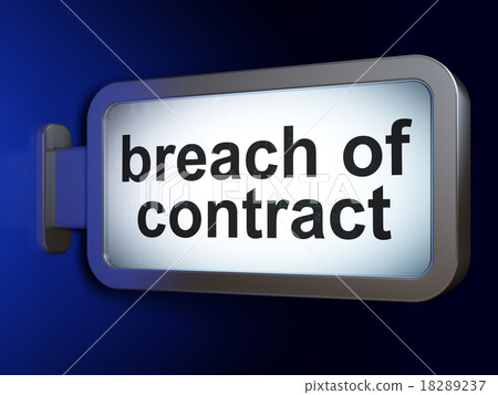 Law concept: Breach Of Contract on billboard 18289237