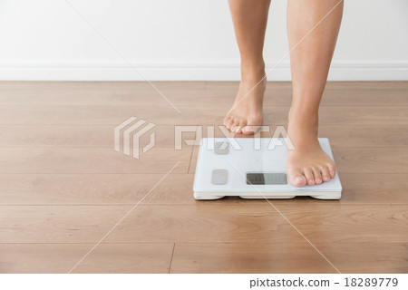 A woman on a scale A woman on a scale 18289779