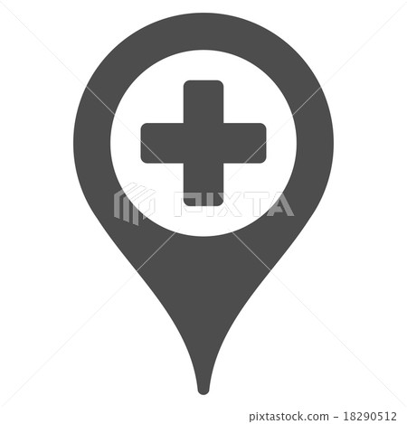 Hospital Map Pointer Icon 18290512