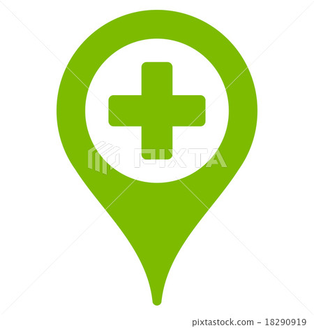 Hospital Map Pointer Icon Hospital Map Pointer Icon 18290919