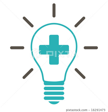 Creative Medicine Bulb Icon 18291473