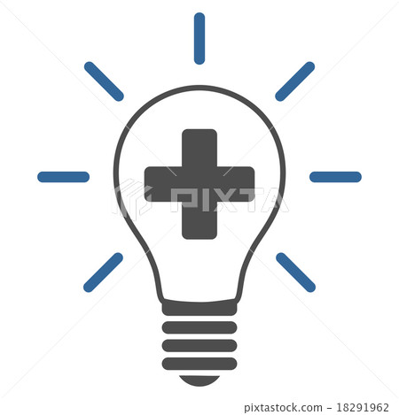 Creative Medicine Bulb Icon 18291962