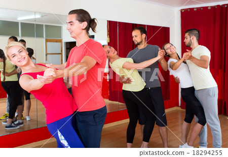 Romantic couple dancing tango 18294255
