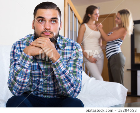 Home conflict among three young adults. 18294558