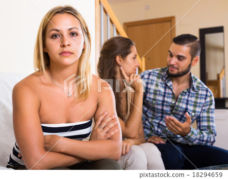 Home conflict among three young adults. 18294659