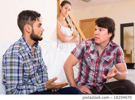 Quarrel among adult partners at home Quarrel among adult partners at home 18294670