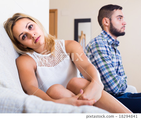 Bad quarrel between boyfriend and girlfriend Bad quarrel between boyfriend and girlfriend 18294841