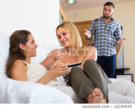 Partner discovering adultery. Partner discovering adultery. 18294849
