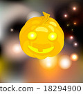 glowing pumpkin Halloween  18294900