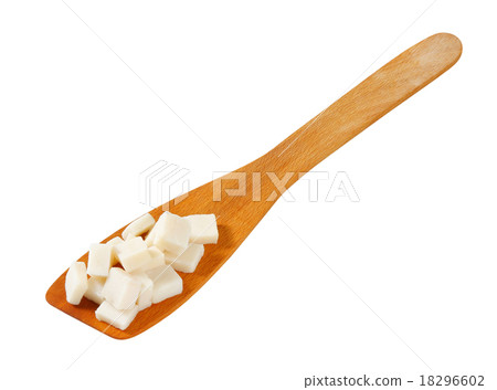Pure lard on spatula 18296602