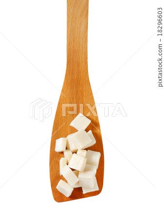 Pure lard on spatula 18296603