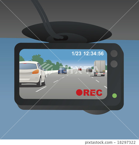 Drive recorder (event data recorder) Illustration Drive recorder (event data recorder) Illustration 18297322
