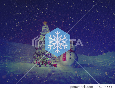Snow Winter Snowflake Blizzard Christmas Concept 18298333