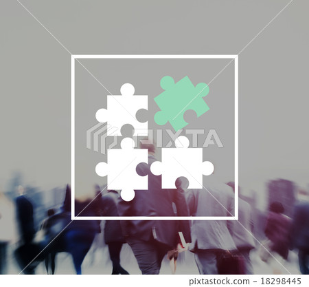 Jigsaw Puzzle Partnership Teamwork Team Concept Jigsaw Puzzle Partnership Teamwork Team Concept 18298445