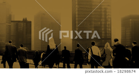 Commuter Business People Cityscape Corporate Travel Concept Commuter Business People Cityscape Corporate Travel Concept 18298674