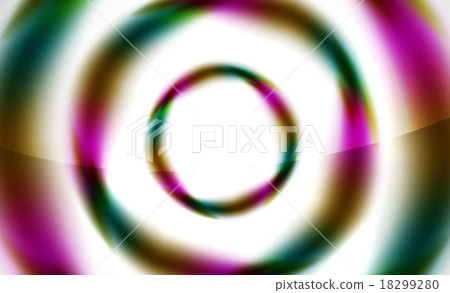 Glossy blurred swirl circle shapes abstract 18299280