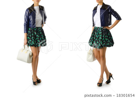 Woman fashion concept isolated on white 18301654