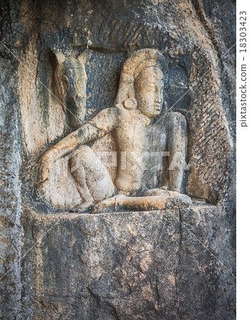 Isurumuniya Viharaya. Carving Isurumuniya Viharaya. Carving 18303423