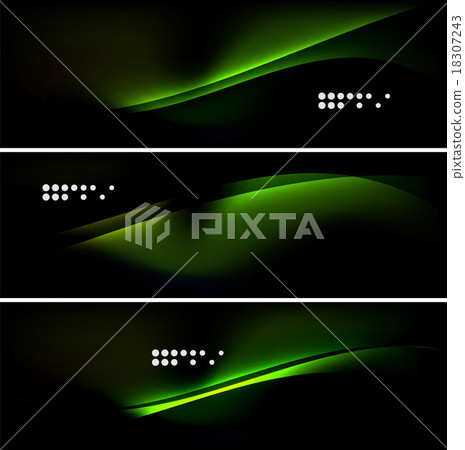 Set of banner, header backgrounds with place for 18307243