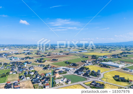 [富山]大部市的田園風光 18307976