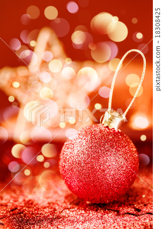 Bright Christmas Decorations with Shining Bauble 18308425