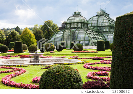 Palmenhaus pavilion in Schonbrunn garden, Vienna 18308622