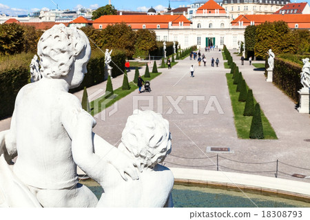 view of Lower Belvedere Palace from Fountains view of Lower Belvedere Palace from Fountains 18308793