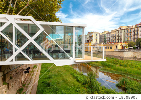 Girona. The restaurant above the river. Girona. The restaurant above the river. 18308905