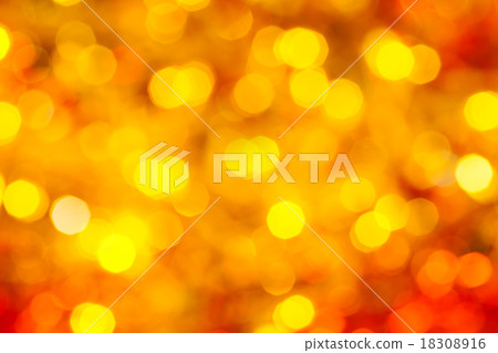 yellow and red blurred flickering Xmas lights 18308916