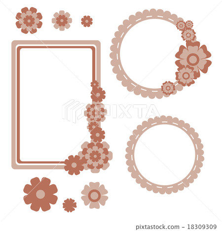 Frame with flowers Frame with flowers 18309309
