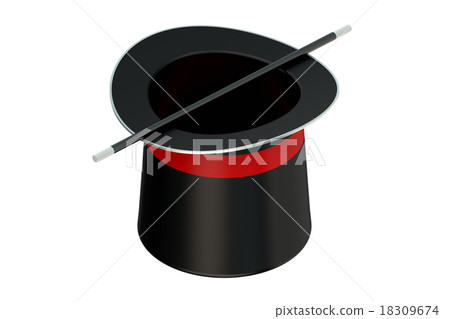 magic hat and magic wand magic hat and magic wand 18309674