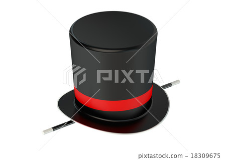 Magician Hat and Wand Magician Hat and Wand 18309675