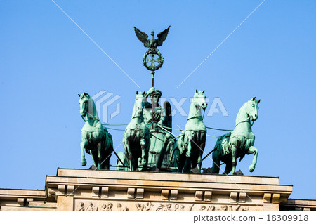 The Quadriga on top of the Brandenburg gate Berlin The Quadriga on top of the Brandenburg gate Berlin 18309918