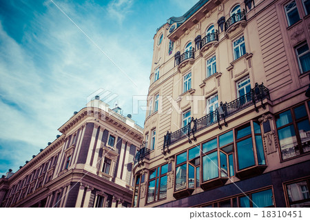 Traditional architecture in Vienna, Austria. 18310451