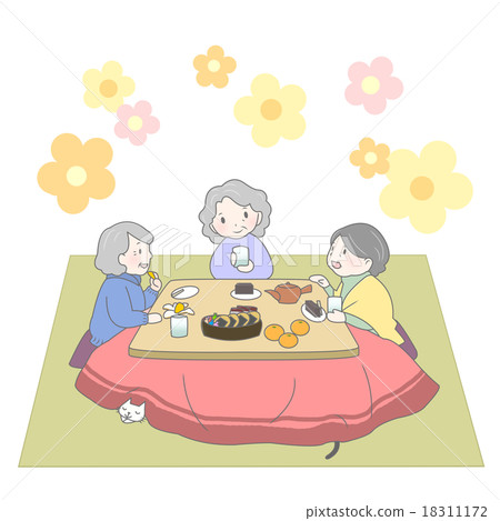 Granny who talks with a kotatsu 18311172
