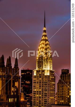 Chrysler Building at sunset, New York City 18311249