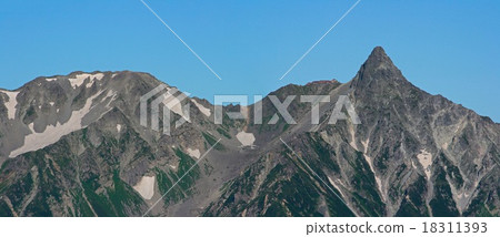 Land mountain and Mt. Ekitake desire from the mountaintop of Tsunenigakuden 18311393