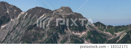Ikeda-dake watching from the mountaintop of Tsunenigakudo and Hotaka Takatake 18312171