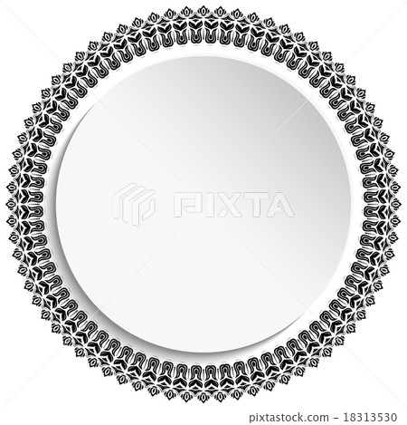 Floral Vector Ornament With Volume Place For Text 18313530