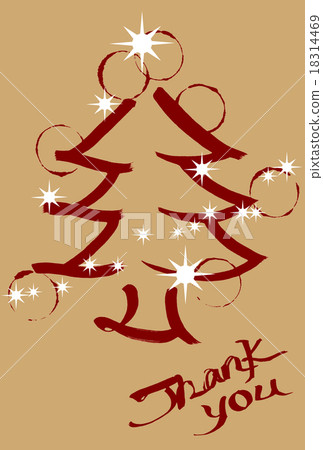 Sumi-e 聖誕樹（謝謝）.n 18314469