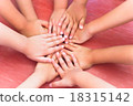 Hands and hands together 18315142