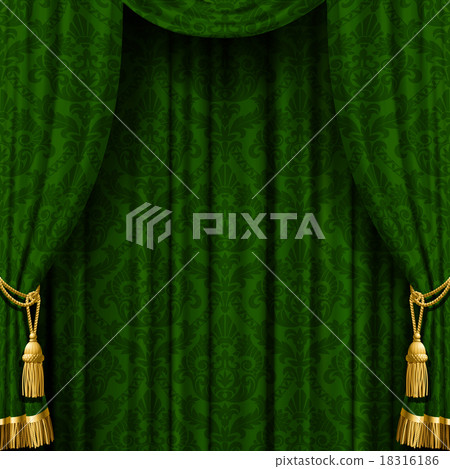 Green curtain 18316186