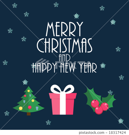 Abstract Christmas and New Year Background. Vector 18317424