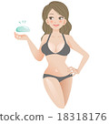 乳房增強沙漏女人用矽凝膠 18318176